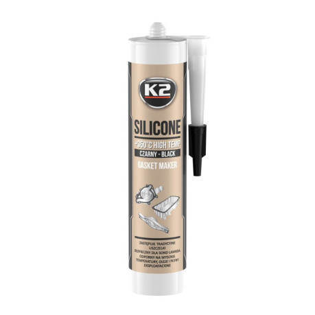 K2- CZARNY SILIKON +350°C